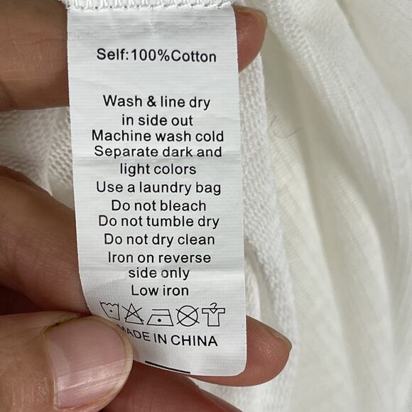 Mia Joy Cover Up Maxi Dress Womens Small White Sheer Delicate Resort Beach Fairy - Picture 12 of 14